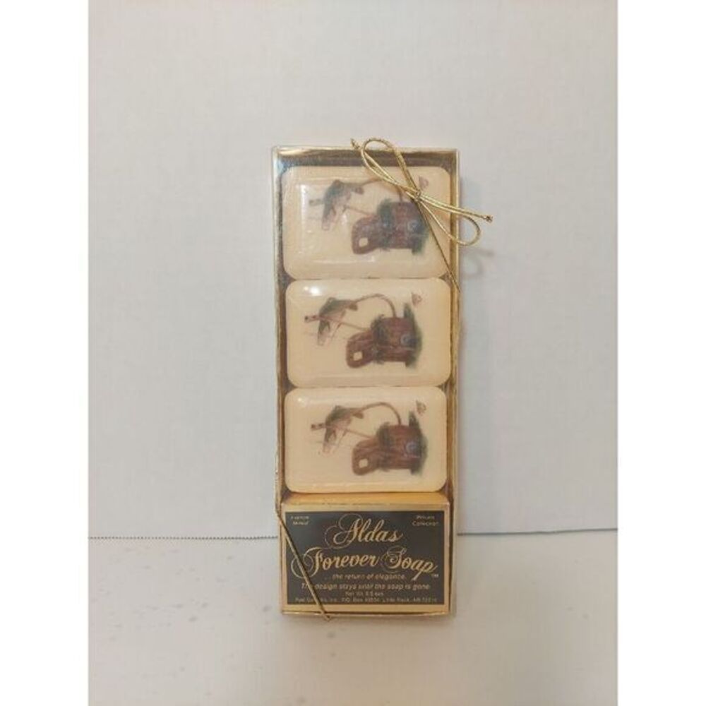 Vtg New Sealed ALDA'S Forever Soap French Milled /  Fishing 3‎ oz Box Of 3